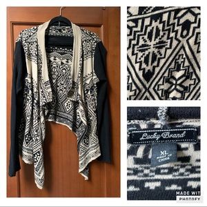Lucky Brand XL open cardigan